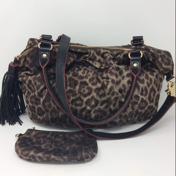 MZ Wallace Handbags - MZ Wallace Cheetah Print Satchel Handbag